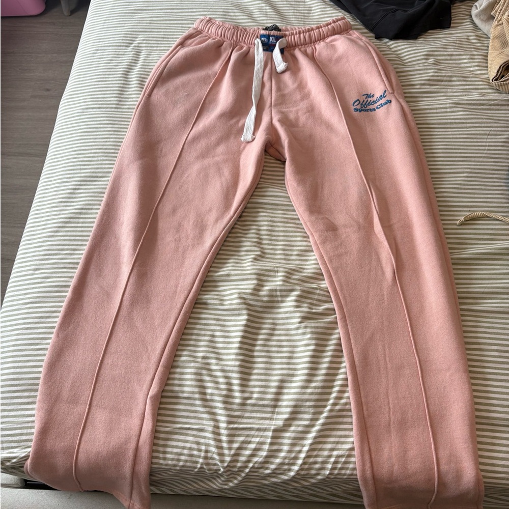 BoohooMAN Pink Joggers with Drawstring